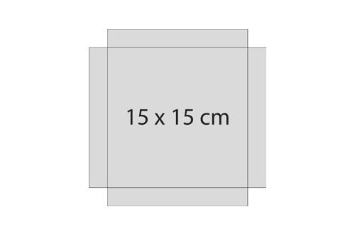 15 x 15 cm